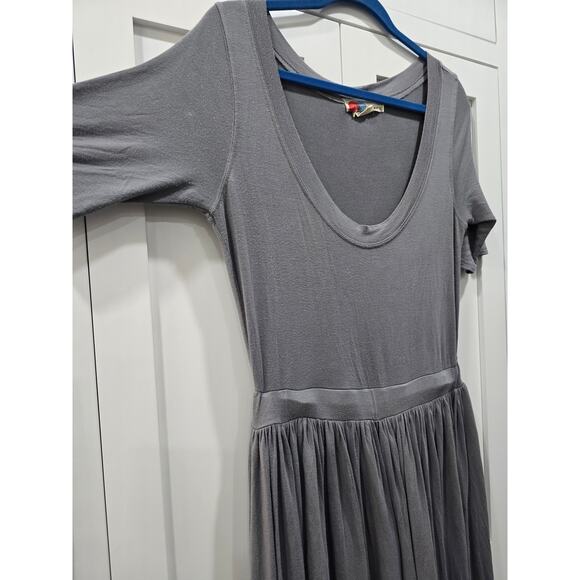 Free People Beach Gray Wide Leg Jumpsuit – Size Large - Picture 3 of 16